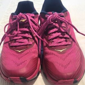 Hoka One One Pink Athletic Training Shoes
